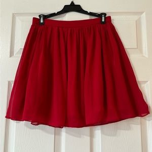 B. Darlin Red Mini Skirt. Size 5/6 Junior (I wear size S and it fits perfectly!)